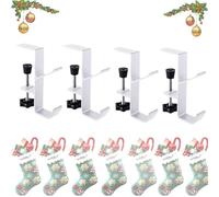 Before Hatched Garland Hangers, 2 in 1 Garland and Stocking Hangers, BeforeHatched Garland Hangers, Fireplace Stocking and Garland Hanger (4,White)