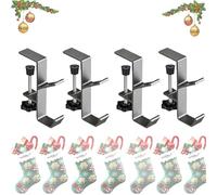 Before Hatched Garland Hangers, 2 in 1 Garland and Stocking Hangers, BeforeHatched Garland Hangers, Fireplace Stocking and Garland Hanger (4,Grey)