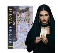 Before Tarot Cards, 78-Card English Version Oracle Deck, Divination Board Game Fortune Telling, Mystical Prediction Toy for Beginners, Intuitive Exploration and Spiritual Learning