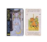Before Tarot Deck, Tarot Cards, 78 English Vision Oracle Set, Adivinación Desktop Toy, Fortune Telling Game for Family Gathering Session, 4,17 x 2,44 pulgadas