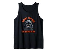 Before You Ask! The Answer is NO! Café Gatos Camiseta sin Mangas