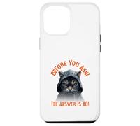 Before You Ask! The Answer is NO! Café Gatos Carcasa para iPhone 12 Pro MAX