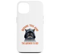 Before You Ask! The Answer is NO! Café Gatos Carcasa para iPhone 13