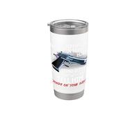 Before You Break Into My House Stand Outside - 2nd Amendment Vaso térmico de acero inoxidable de doble pared