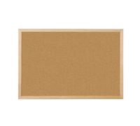 BeFreeX - Tablero de corcho natural con marco de madera de pino 40 x 30 cm, tablón de anuncios con señalizadores y kit de montaje. Opción estándar y personalizado
