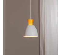 BEGA Lámpara colgante LED Studio Line 51277, blanco/latón, Ø 20 cm True