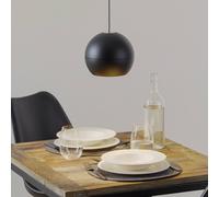 BEGA Studio Line colgante DALI, negro/alu Ø19 cm