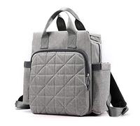 Begalor Baby Pañal Bolsa de Enfermería Cuidado Nylon Nappy Maternity Stroller Mamá Bolso de viaje (Gris)