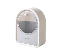 Begchy Almohadillas de AlgodóN Montadas en la Pared, Almacenamiento, Organizador de BañO, Hisopo de AlgodóN de PláStico, TampóN, Envase CosméTico,