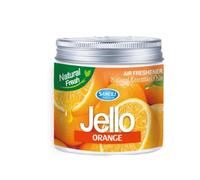 Begchy Ambientador de gel para coche, 220 g, bálsamo desodorizante, fragancia de larga duración, aroma de aromaterapia para coche, color naranja