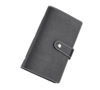 Begchy Libro de 96 sobres de ahorro, carpeta de 96 sobres para ahorrar dinero, carpeta de desafío de 96 sobres, color negro