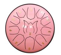 Begchy Tambor Lluvia 6 Pulgadas y 11 Tonos Tambor Lluvia para Jardín Al Aire Libre Tambor Lluvia con Música A Prueba Agua Olvídese los Amigos Tambor Tambor Mano para Adultos,C