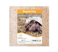 Begeterday Sustrato natural de fibra de musgo Sphagnum para cangrejo ermitaño, accesorios ideales para tanques de cangrejo ermitaño, ideal para mezclar con arena de cangrejo ermitaño
