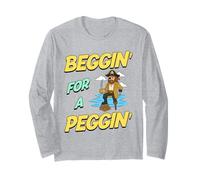 Beggin' For A Peggin' Funny Pirata Ofensiva Inapropiada Manga Larga