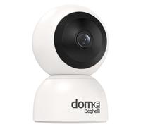Beghelli Cámara de vigilancia Dom-e Motion Plus orientable Desde App Full HD - Control de Smartphone, Wi-Fi, LED Infrarrojos, rotación motorizada, visión Nocturna hasta 10 Metros (Color Blanco)