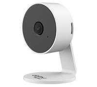 Beghelli Cámara de vigilancia Mini Plus Dom-e Smart Wi-Fi Full HD 3 MP con visión nocturna, audio de dos vías, detección de movimiento y sonido, sirena integrada, compatible con Alexa y Google (blanco