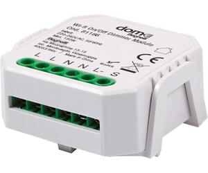 Beghelli - Dom-e interruptor WiFi, módulo actuador inalámbrico On-Off, relé y atenuador inteligente, control de luces desde smartphone, compatible con Alexa y Google Assistant, App Dom-E, grupo,