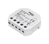 Beghelli - Interruptor WiFi Dom-e, módulo de actuador inalámbrico On-Off, Rele, control de voz, aplicación para luces de smartphone, compatible con Alexa y Google Assistant - Color: blanco