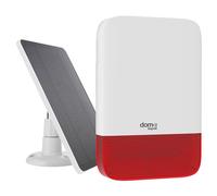 Beghelli - Sirena de Exterior Dom-en, inalámbrica, alimentación Solar 10 W y Red 230 V, tecnología Lora, para Central Dom-e cód. 60105, IP65, señalización Luminosa y Sonora