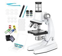Beginner Microscopio Set, Science Microscopio Kit, Compuesto Microscopio Set, 100X 1200X Microscopio, Prepared Slides Kit, Beginner Science Microscopio, Living Room Microscopio, Microscopio para