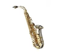 Beginner Sax Kit Saxofón Alto Niquelado Con Llave Dorada Profesional Super Play Sax
