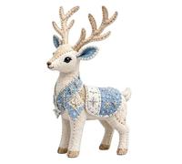 Beginner Sewing Kit - Christmas Reindeer DIY Craft Set, Cute Pre-Cut Felt Reindeer Sewing & Adults, Beginner Friendly DIY Holiday Craft Kitd for Christmas Decoration,Gift & Art Activities
