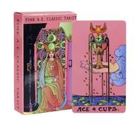 Beginner Tarot Deck, Compact Oracle Set, Printed Spirit Book, Learning Affirmation Reading Practice Tool, Seasonal Horror Party Entertainment, Divination Supply for Students, Couples, 10,2 x 6,3 cm