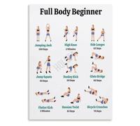 Beginner Total Body Poster Daily Exercise Blueprint