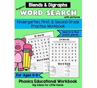 Beginner Word Search, Word Finder, and Search and Find Phonics Puzzles for Kids Ages 6-8: Digraphs and Blends Books, Digraph Games for Kids, Beginning ... First Grade, and Second Grade Practice