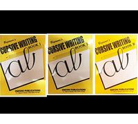 Beginner's Cursive Writing - A, B, 1, 2, 3 (5 Books Set)