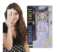 Beginners Playing Cards, Cute Board Game, 4.06x2.36 Inches Spiritual Guide Insight, Divination Tool with Balance, Fortune Telling Accessory for Adults, Home Accessories for Women Men Meditation Summer