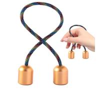 Begleris Fidget Beads, Worry Fidget Finger Toys Mano Práctica Perlas Habilidad Spin & Bump, Aleación de Aluminio Worry Beads Fidget Juguete para Hombres Mujeres Adolescentes