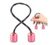 Begleris Fidget Beads, Worry Fidget Finger Toys Mano Práctica Perlas Habilidad Spin & Bump, Aleación de Aluminio Worry Beads Fidget Juguete para Hombres Mujeres Adolescentes