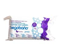 Begobaño Esponja Jabonosa Desechable. Esponja de Baño de Un Solo Uso con Gel Dermatológico e Hipoalergénico. 40 Unidades