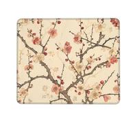 Begonia - Alfombrilla de mouse para juegos con borde cosido, almohadilla de escritorio pequeña para mouse inalámbrico, oficina, juegos, trabajo, 25,4 x 30,5 cm