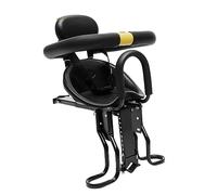 Begoniape Asiento infantil para bicicleta delantero con mango plegable, asiento de bicicleta infantil ajustable hasta 100 kg, asiento de bicicleta infantil para bicicletas de montaña, bicicletas