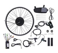 Begoniape Kit de conversión de bicicleta eléctrica de 27,5 pulgadas, con pantalla LCD y sensor de pedal, motor eléctrico para bicicletas de 27,5 pulgadas, 36 V, 500 W