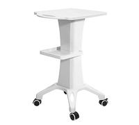 Begoniape Salón de belleza, carrito ajustable, bandeja de columna de hierro, carrito de oficina, carrito de cosméticos con ruedas, color blanco, peluquerías, salones de belleza, cosméticos multiusos,