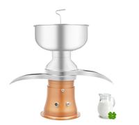 Begoniape Separador eléctrico de leche con depósito de leche de 5 L, 50 l/h, centrífuga eléctrica para leche de vaca, leche de cabra, proporción de crema ajustable, fuerte fuerza centrífuga