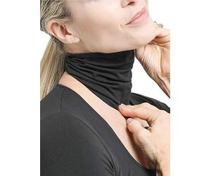 BeGood - Beauty Neck Banda Negra Hidratante para el Cuello y el Cabello en Dermofibra® Hyaluronic - Talla única, Negro