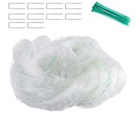 BeGrit 2m x 10m Red Antipájaros de Nylon Malla Antipájaros Red de Seguridad Protección para Frutas Plantas Verduras Jardín Viene con ataduras de Cables y Clavijas