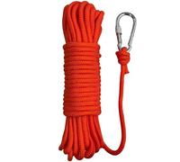 BeGrit Cuerda Flotante de Agua Anclaje 10M 6mm Amarre multifunción línea de Remolque Duradera con Mosquetón Bloqueo de Seguridad Naranja para Barco Kayak Camping Senderismo Wakeboard Pesca