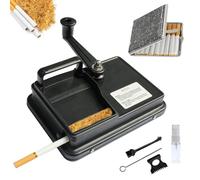 BeGrit Máquina de Llenado de Cigarrillos de 8 mm Compactadora de Cigarrillos de Tabaco con Étui à Cigarettes Pitillera Maquina de Hacer Entubar Tabaco, Negro