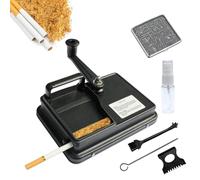 BeGrit Máquina de llenado de cigarrillos para cigarrillos, botón de 8 mm, tapón de cigarrillos, máquina manual para cigarrillos con accesorios, caja de almacenamiento para una fabricación fácil y