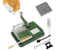 BeGrit Máquina de llenado de cigarrillos para cigarrillos, botón de 8 mm, tapón de cigarrillos, máquina manual para cigarrillos con accesorios, caja de almacenamiento para una fabricación fácil y