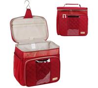 Behaesty Neceser de viaje para mujer, resistente al agua, portátil, para viajes, dormitorio universitario, baño, gimnasio, bolsa de ducha, organizador para botellas de tamaño completo, artículos de