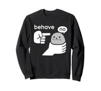 Behave Seal Meme Protesta Divertida y deshonesta de la Rana Sudadera