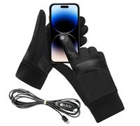 Beheizte Handschuhe Für Männer Frauen - Rutschfest USB-Heizhandschuhe Als Wärmespender Bei Kälte - Touchscreen Beheizbare Handschuhe Fahrrad Motorrad Für Damen Herren Senioren Beim Autofahren