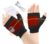 Beheizte Handschuhe ohne Finger - wiederaufladbare Fäustlinge | Elektrischer Handwärmer, Thermo-Touchscreen, für Männer und Frauen, Outdoor, Arbeit, Reisen, Radfahren, Skifahren, Jagd, Wandern, Winter