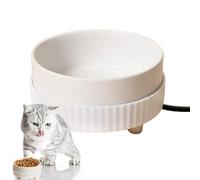 Beheizter Wassernapf Für Haustiere - Beheizter Futternapf, Beheizter Wassernapf Für Hunde - Thermostatisch Beheizter Wassernapf Für Katzen,geräuschloser Keramik-Wassernapf Für Katzen, Beheizter